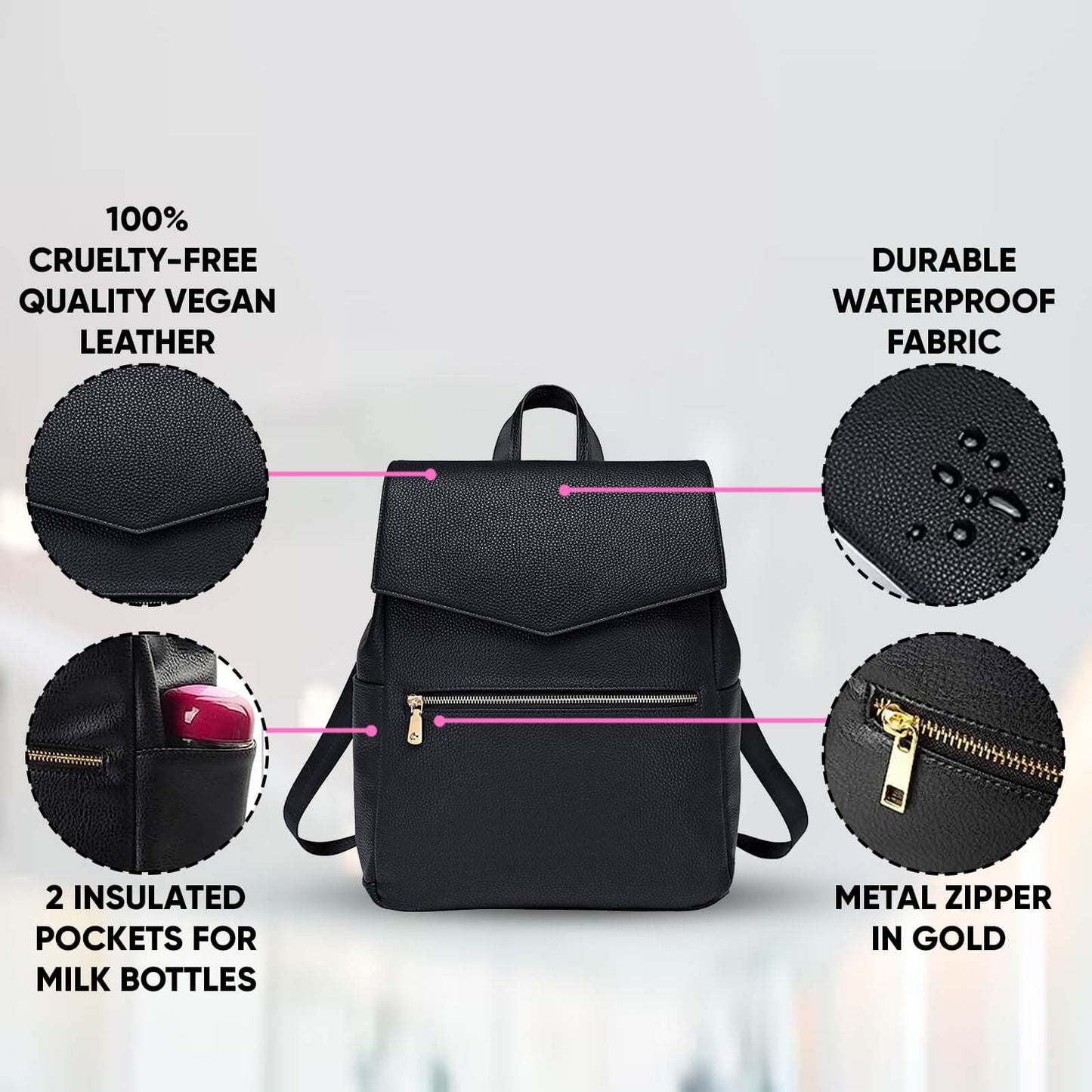 Quality Leather Backpack Leather Diaper Bag Backpack Leather 